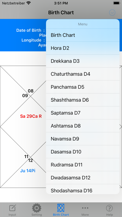 iHoroscope Vedic screenshot