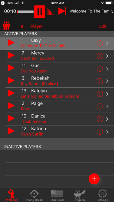 Walkout Song DJ screenshot