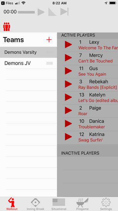 Walkout Song DJ screenshot