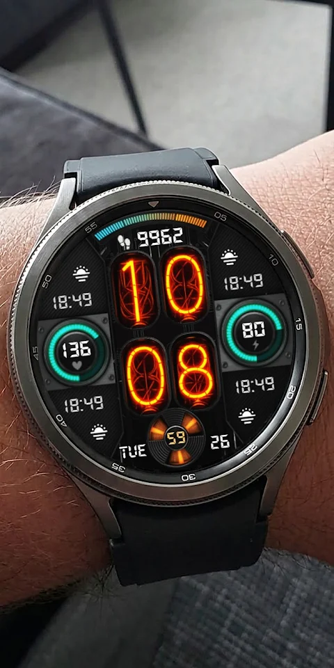 Nixie Fenix 8 Digital Wear OS screenshot