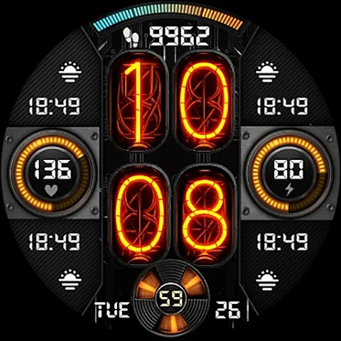 Nixie Fenix 8 Digital Wear OS screenshot