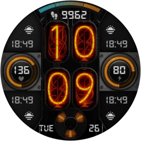 Nixie Fenix 8 Digital Wear OS screenshot