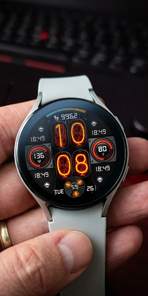 Nixie Fenix 8 Digital Wear OS screenshot