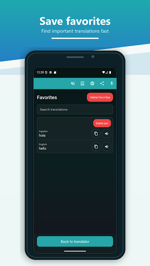 Spanish English Translator Pro screenshot