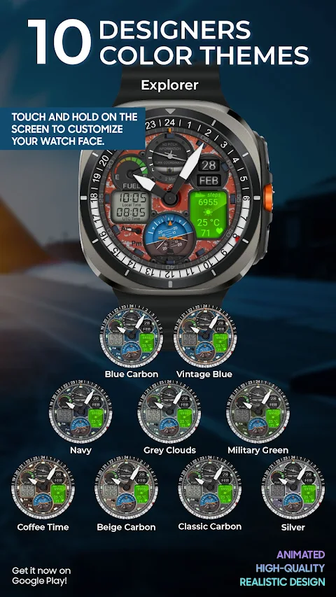 WB PILOT 3 Animated Watch Face screenshot