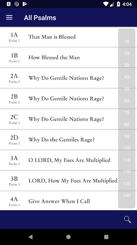 Psalms for Worship screenshot