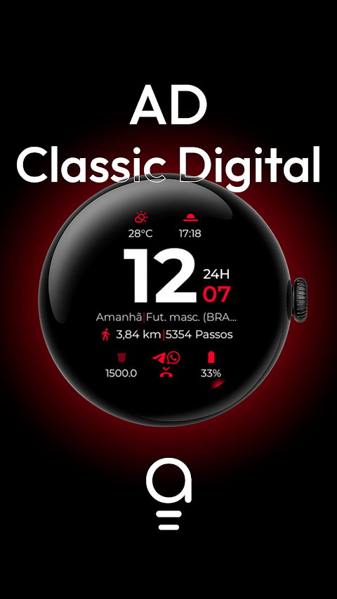 AD Classic Digital – WatchFace screenshot
