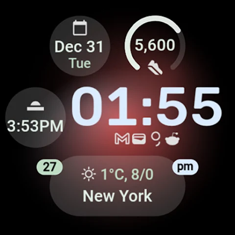 Aurora Watch Face screenshot