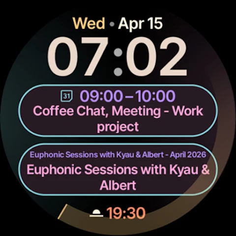 Digest Watch Face screenshot