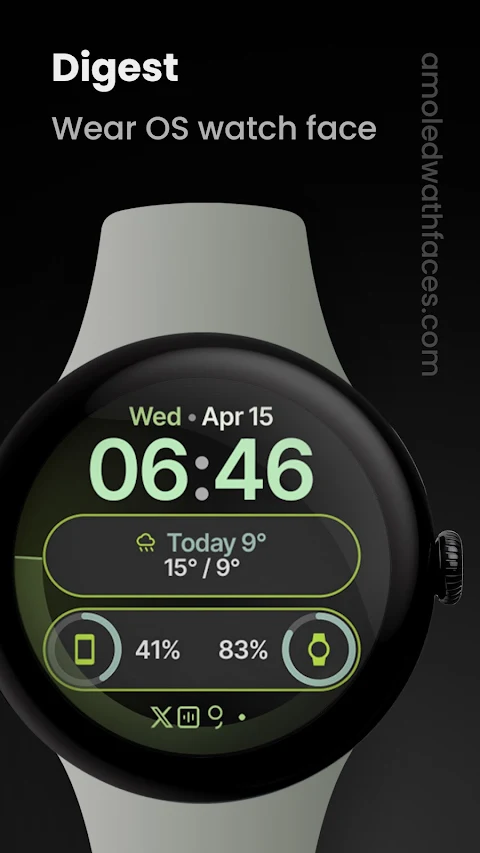 Digest Watch Face screenshot