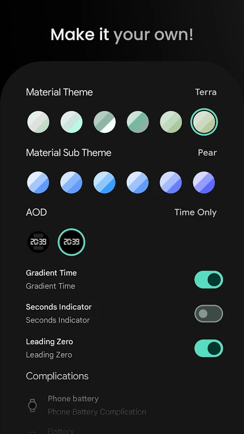 TACT 5 Watch Face screenshot