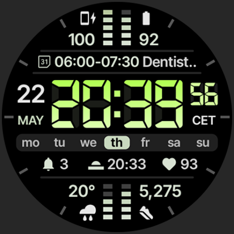 TACT 5 Watch Face screenshot