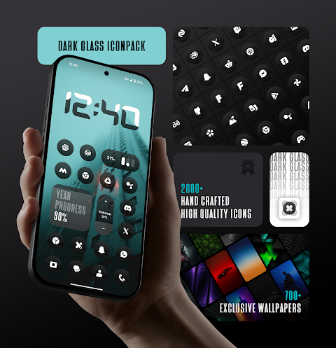 DarkGlass Icon Pack screenshot