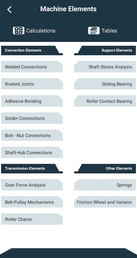 Engineering Tools : Mechanical screenshot