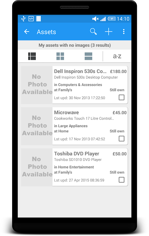 Asset Manager screenshot