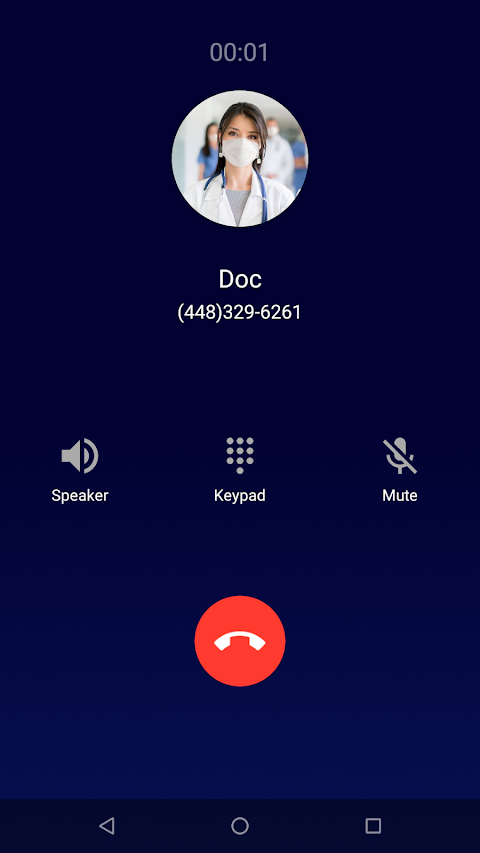 Fake call screen – Prank call screenshot