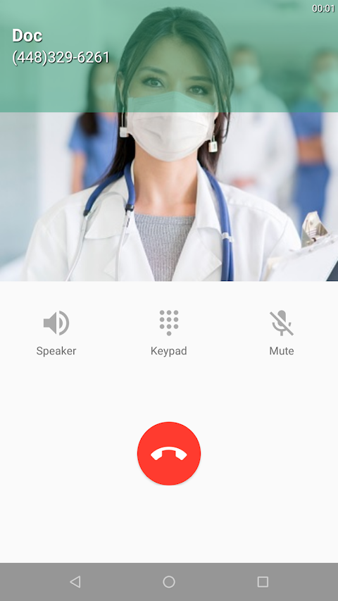 Fake call screen – Prank call screenshot