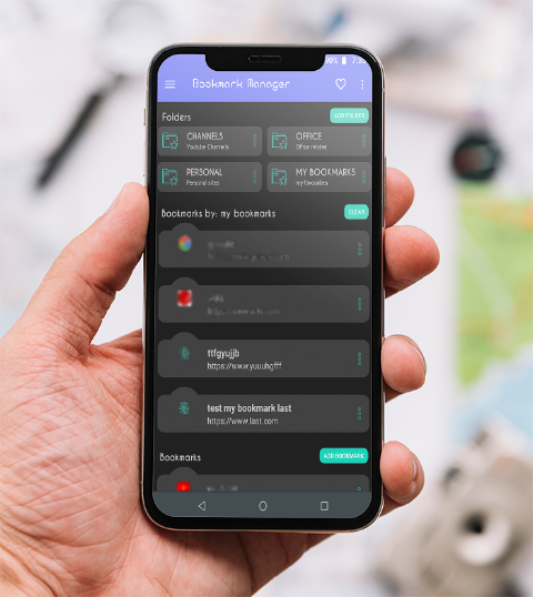 Bookmark Manager – URL manager screenshot