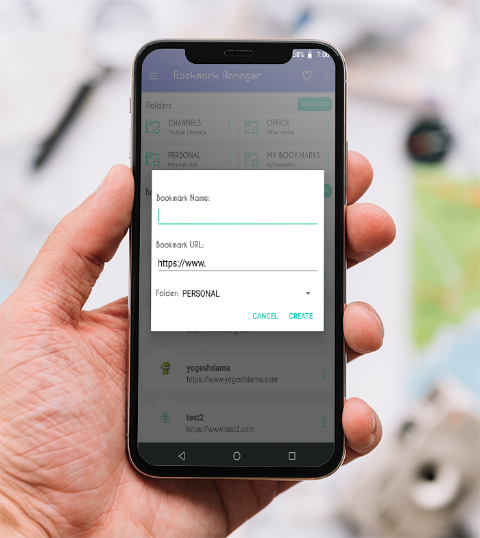 Bookmark Manager – URL manager screenshot