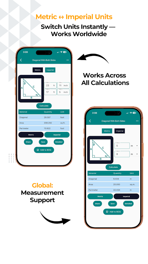 Construction Calculator A1 Pro screenshot