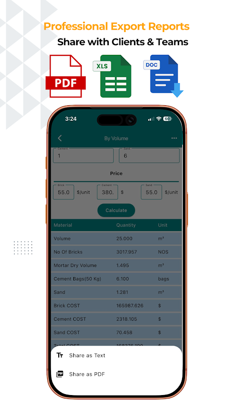 Construction Calculator A1 Pro screenshot
