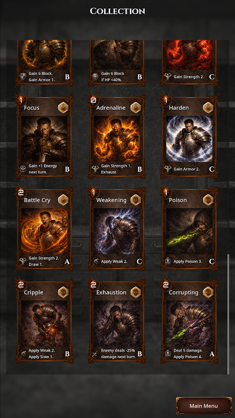Deadhand Protocol: Card RPG screenshot