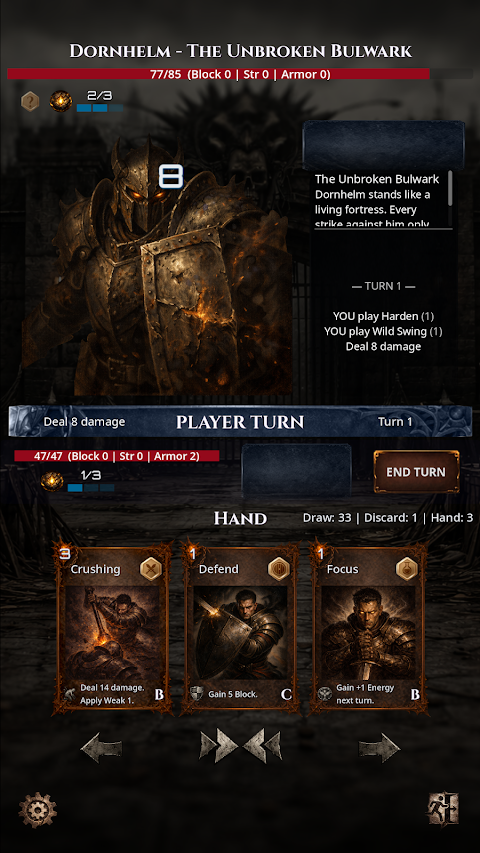 Deadhand Protocol: Card RPG screenshot