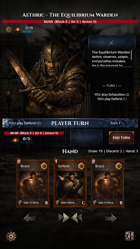 Deadhand Protocol: Card RPG screenshot