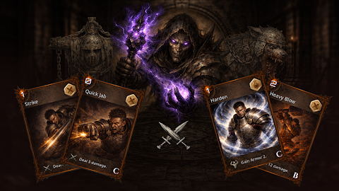 Deadhand Protocol: Card RPG screenshot