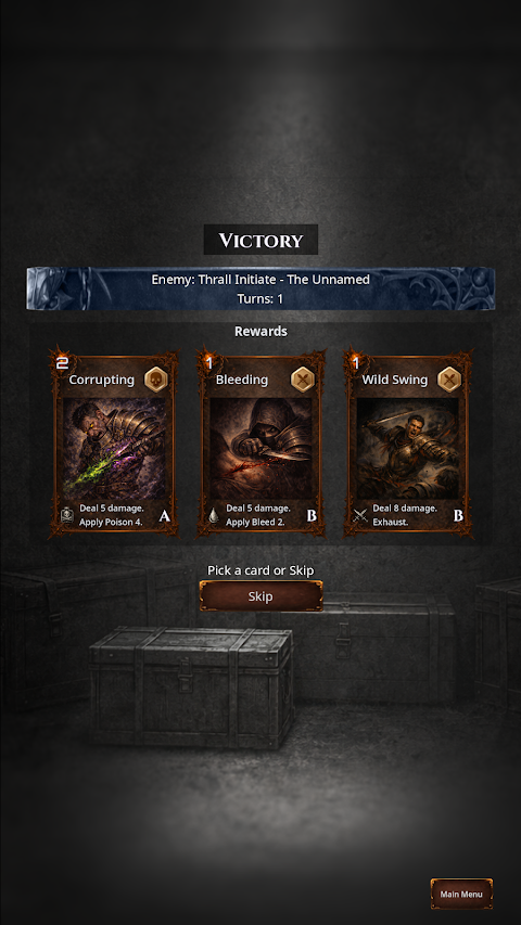 Deadhand Protocol: Card RPG screenshot