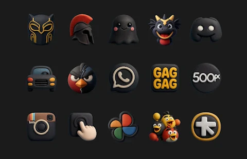 Funko Dark – Icon Pack screenshot