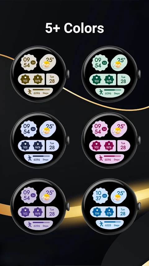 Material You Style Watch Face screenshot