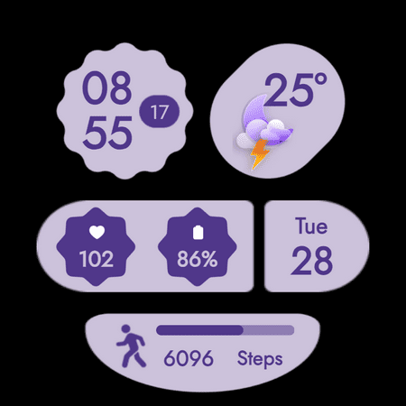 Material You Style Watch Face screenshot