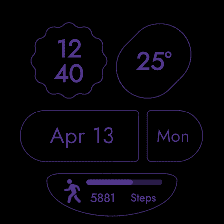 Material You Style Watch Face screenshot