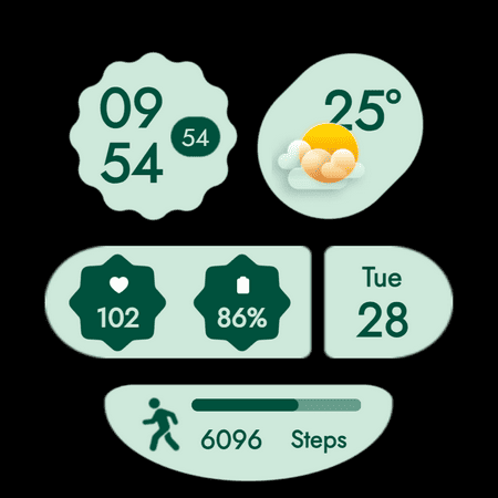 Material You Style Watch Face screenshot