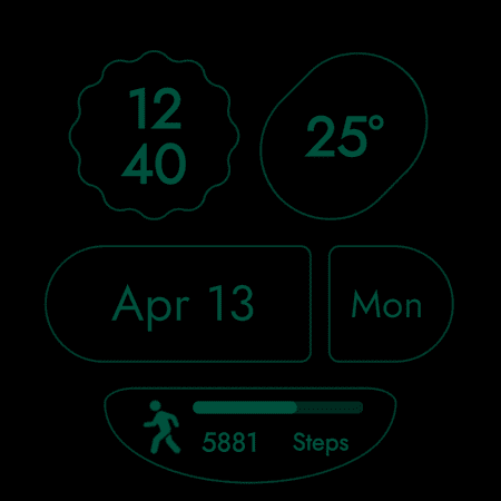 Material You Style Watch Face screenshot