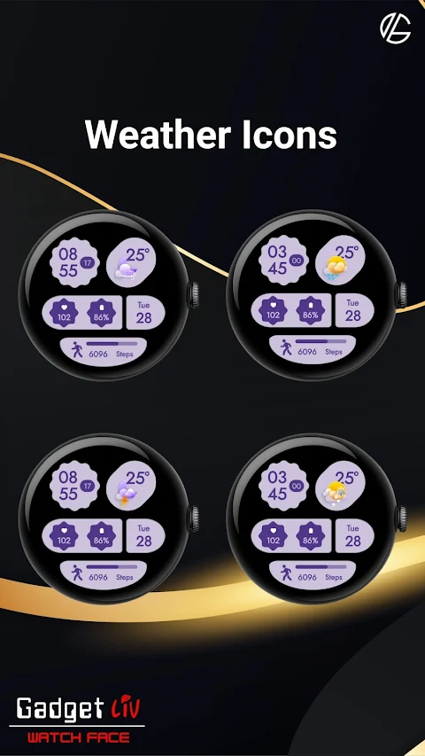 Material You Style Watch Face screenshot