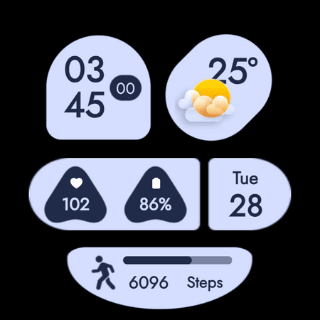 Material You Style Watch Face screenshot
