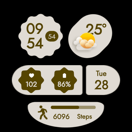 Material You Style Watch Face screenshot