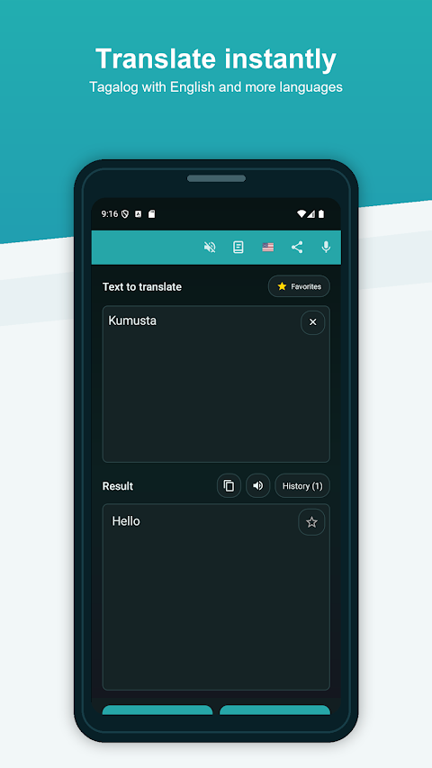 Tagalog English Translator Pro screenshot