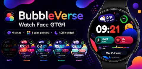 BubbleVerse Watch Face GTG4 screenshot