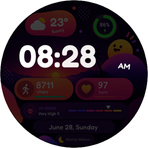 BubbleVerse Watch Face GTG4 screenshot