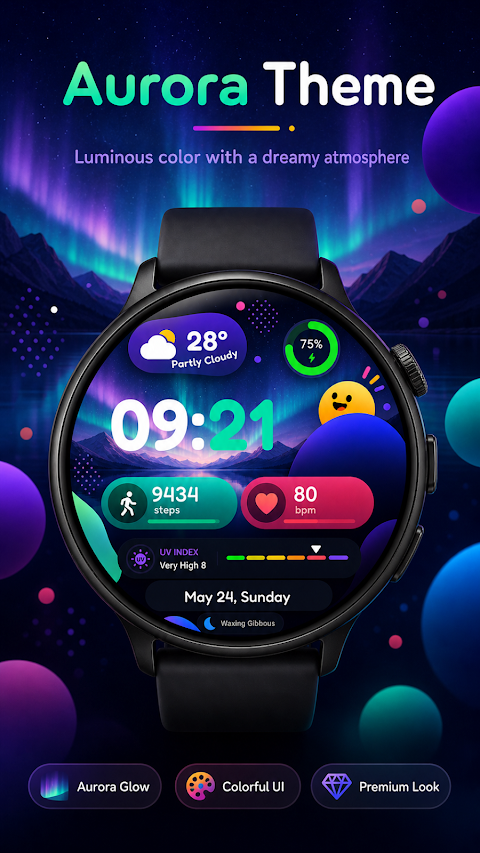 BubbleVerse Watch Face GTG4 screenshot