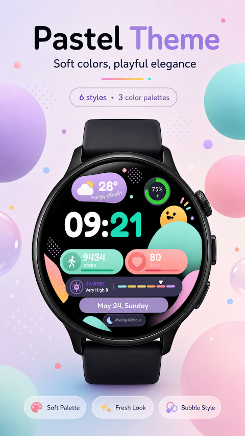 BubbleVerse Watch Face GTG4 screenshot