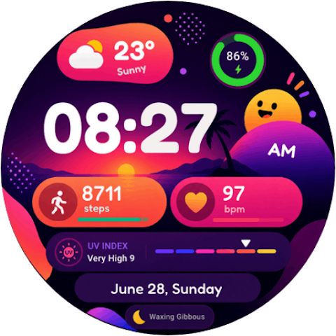 BubbleVerse Watch Face GTG4 screenshot