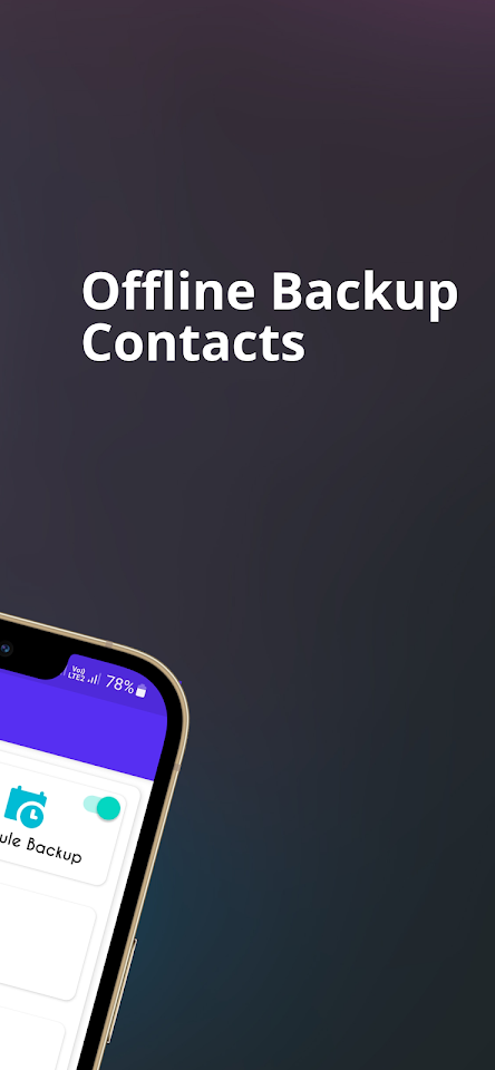 Contact backup scheduler screenshot