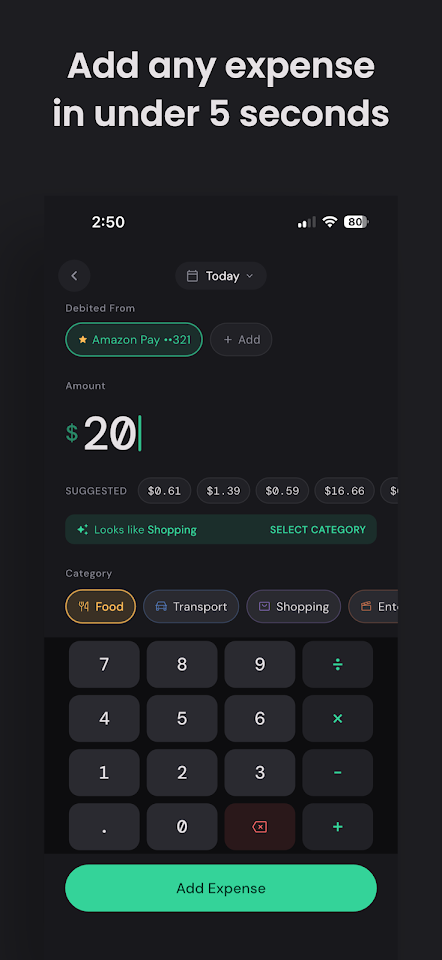 Pocket: Expense Tracker screenshot