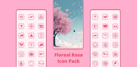 Floreal Rosa Icon Pack screenshot