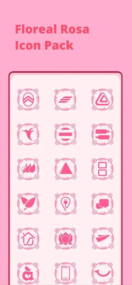 Floreal Rosa Icon Pack screenshot