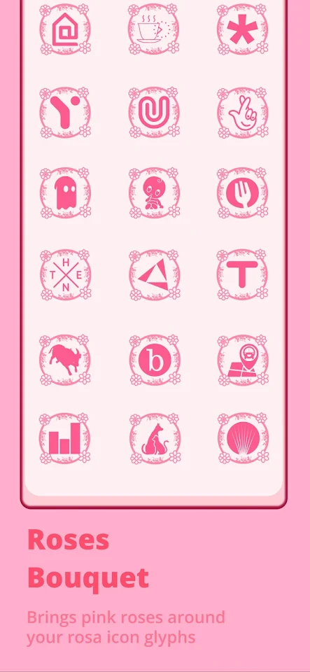 Floreal Rosa Icon Pack screenshot